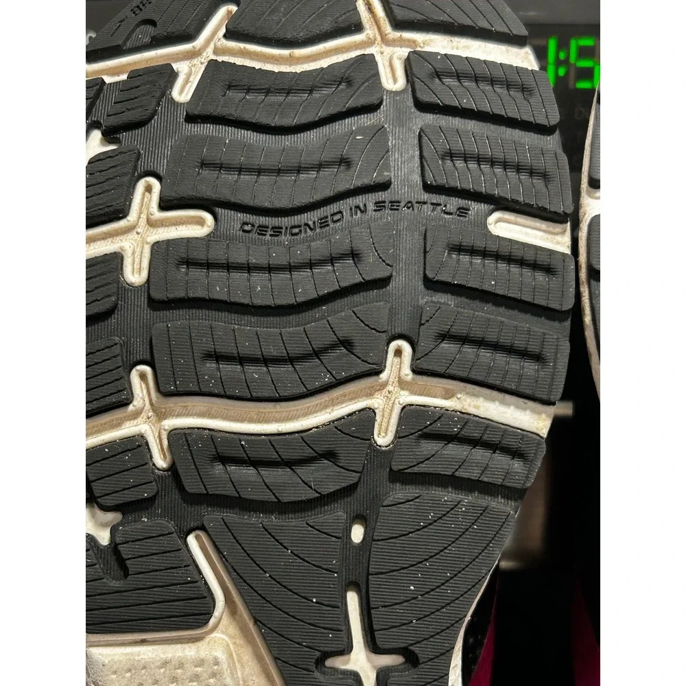 Brooks Ghost 14 Womens Running Shoes Black Pink Teal DNA LOFT Sneaker